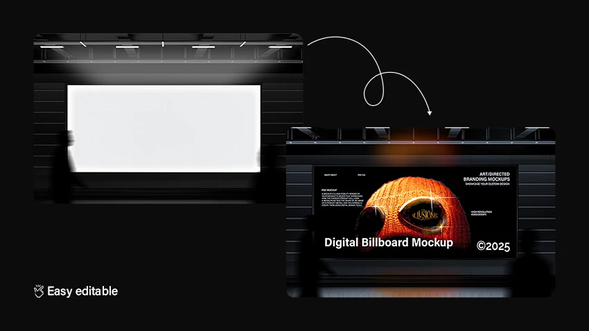 Digital Billboard Mockup