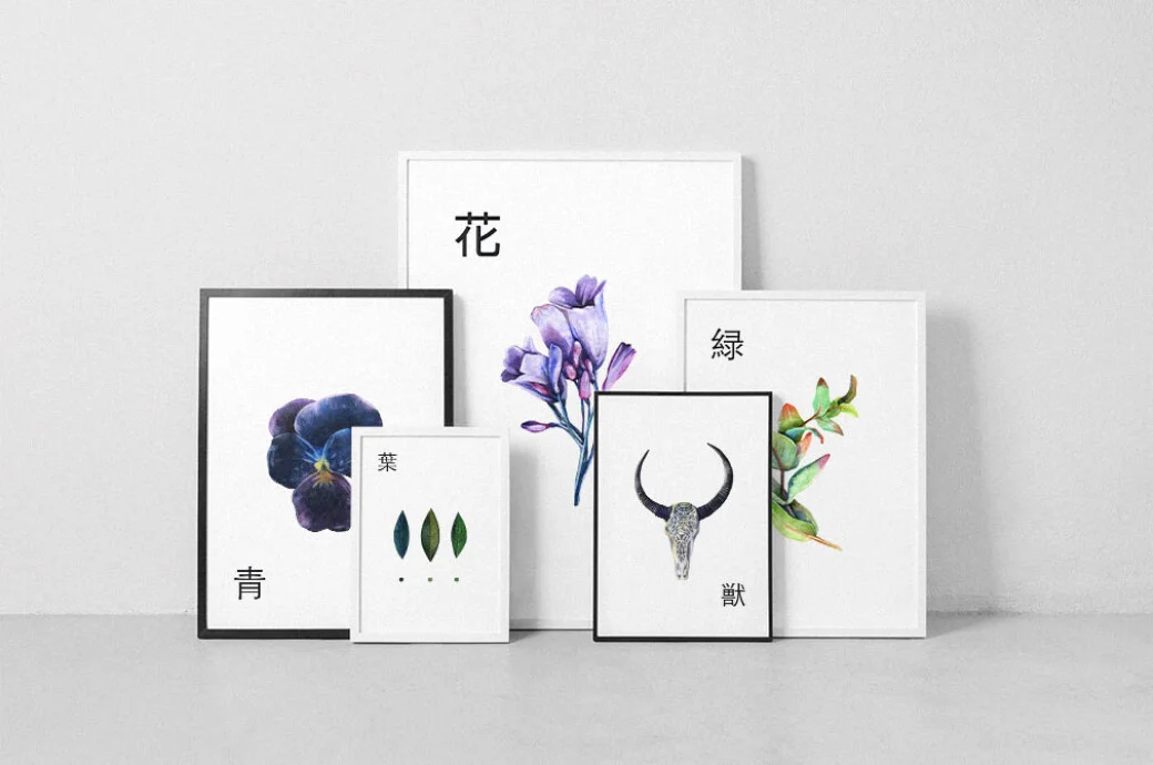 Hand-painted watercolor wreaths and flowers from Enchanted Clipart Pack