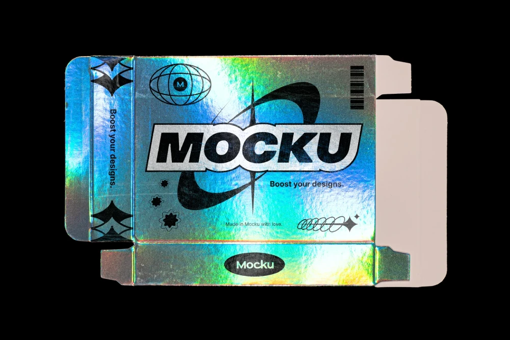 Holographic Box Mockups
