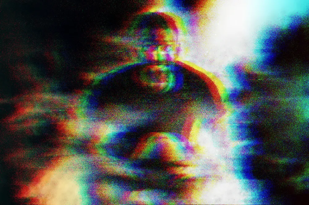 Glitch Risograph Photo Effect