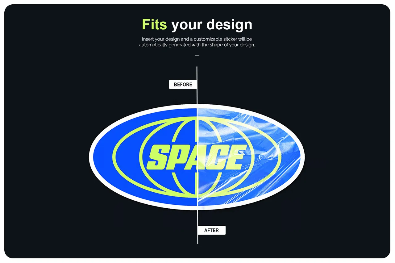 Glossy Sticker Mockup