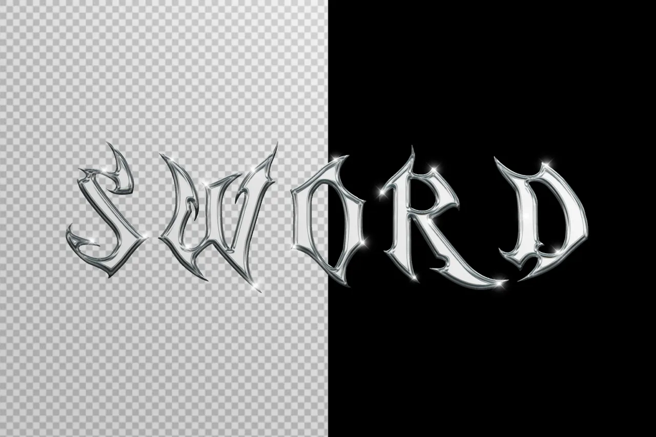 Sword Editable Text Effect