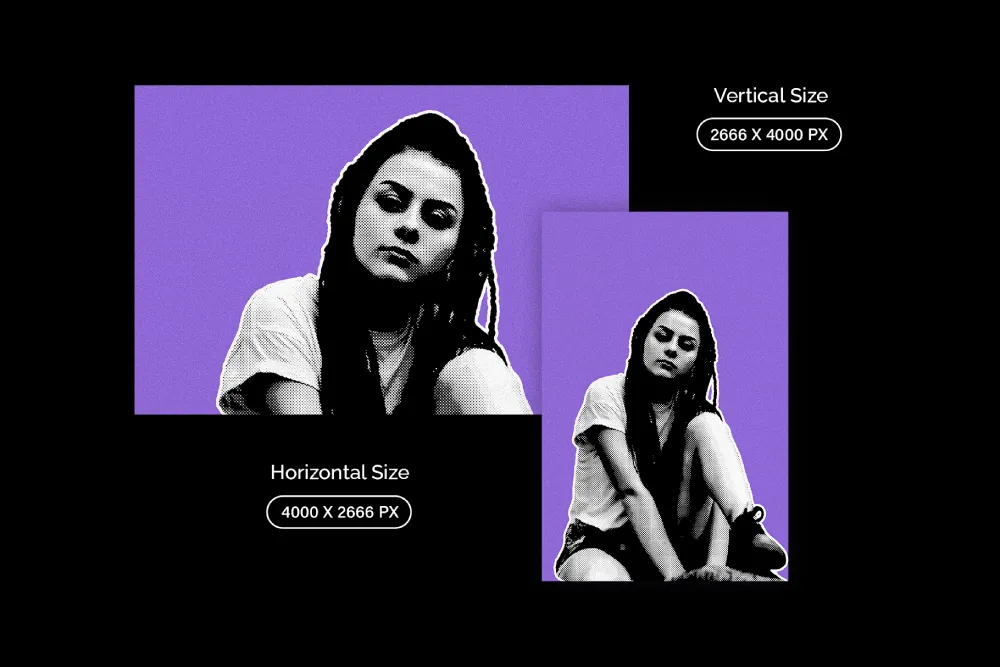 Cutout Risoprint Photo Effect