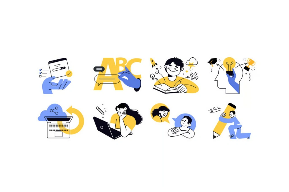 People Education & E-Learning Vector Illustration Pack