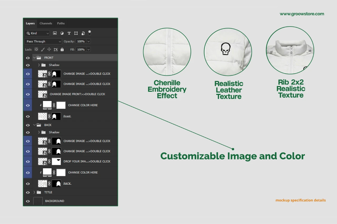 Puffer Jacket Mockup