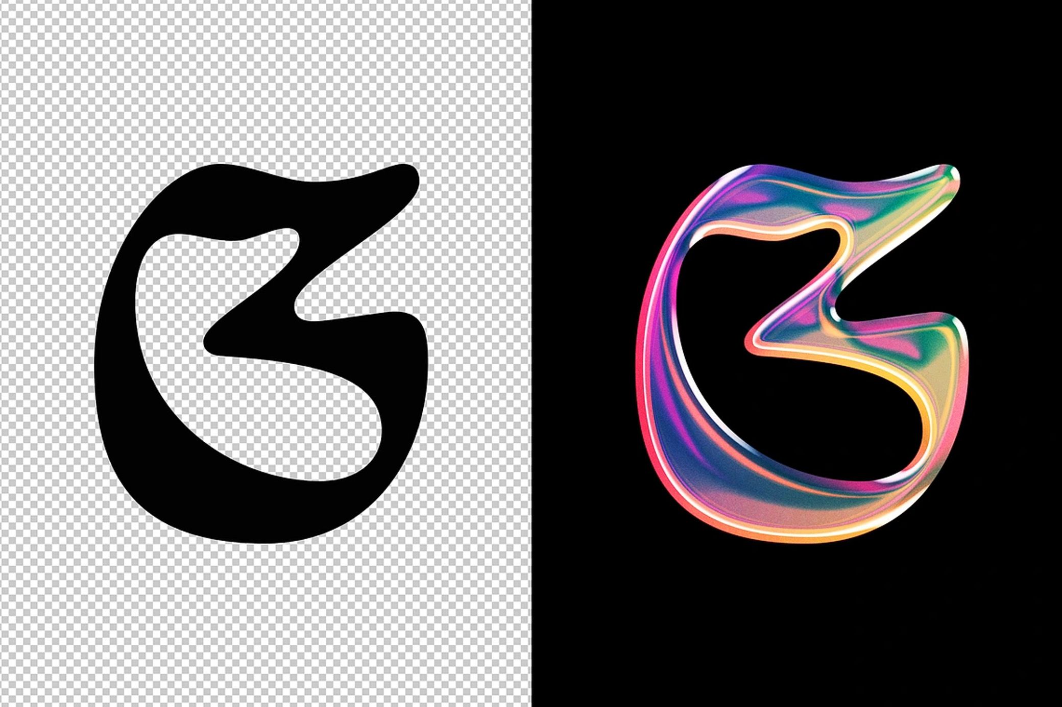 Chrome Text & Logo Effect